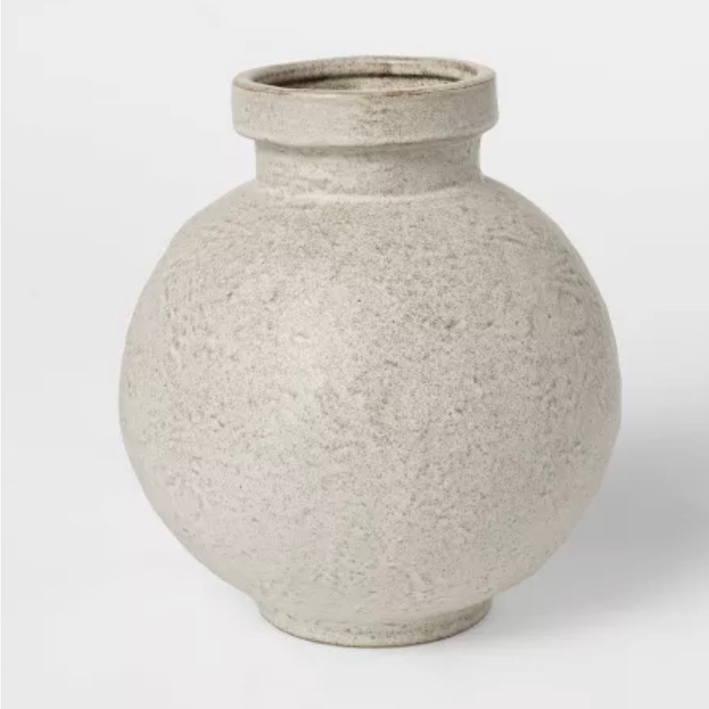 Round Textured Ceramic Vase - Threshold™ designed with Studio McGee